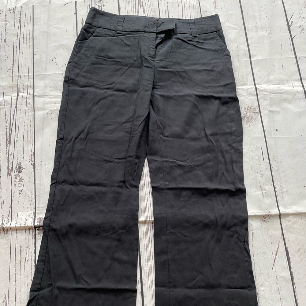 Express Correspondent Black Flared Pants Size 2 Short
